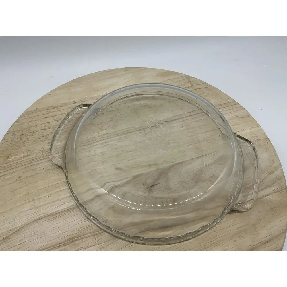 Anchor Hocking Clear Glass Deep Pie‎ Dish 9 In Round Baking Pan Handles Kitchen